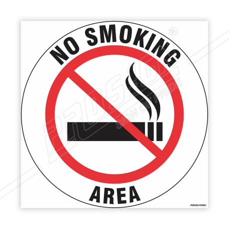 No Smoking Area Floor Marking Sign | Protector FireSafety