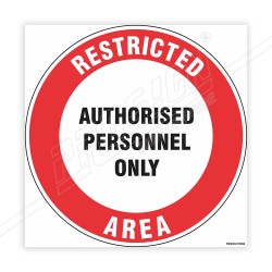 Restricted Area Floor Marking Sign | Protector FireSafety