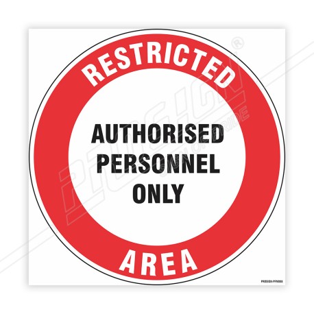 Restricted Area Floor Marking Sign | Protector FireSafety
