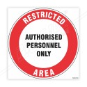 Restricted Area Floor Marking Sign | Protector FireSafety