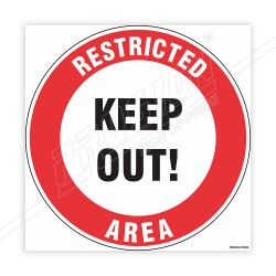 Restricted Area Floor Marking Sign | Protector FireSafety