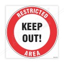 Restricted Area Floor Marking Sign | Protector FireSafety