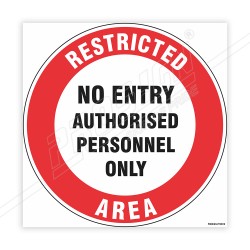 Restricted Area Floor Marking Sign | Protector FireSafety
