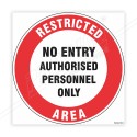 Restricted Area Floor Marking Sign | Protector FireSafety