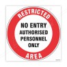 Restricted Area Floor Marking Sign | Protector FireSafety