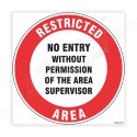 Restricted Area Floor Marking Sign | Protector FireSafety