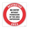 Restricted Area Floor Marking Sign | Protector FireSafety