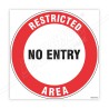 Restricted Area No Entry Floor Marking Sign| Protector FireSafety