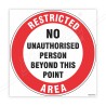 Restricted Area Floor Marking Sign| Protector FireSafety