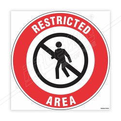 Restricted Area Floor Marking Sign | Protector FireSafety