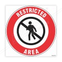 Restricted Area Floor Marking Sign | Protector FireSafety