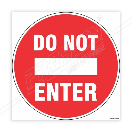Do Not Enter Floor Marking Sign | Protector FireSafety