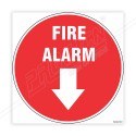 Fire Alarm Down Arrow Floor Marking Sign | Protector FireSafety