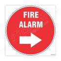 Fire Alarm Right Arrow Floor Marking Sign| Protector FireSafety