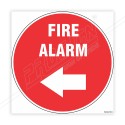 Fire Alarm Left Arrow Floor Marking Sign | Protector FireSafety