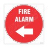 Fire Alarm Left Arrow Floor Marking Sign | Protector FireSafety