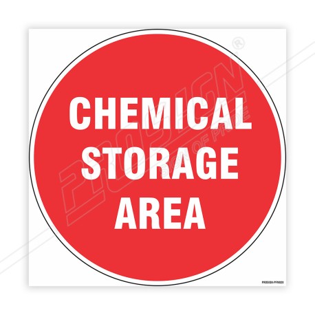 Chemical Storage Area Floor Marking Sign | Protector FireSafety