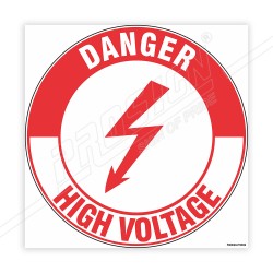 Danger High Voltage Floor Marking Sign| Protector FireSafety