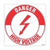Danger High Voltage Floor Marking Sign| Protector FireSafety