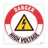 Danger High Voltage Floor Marking Sign| Protector FireSafety