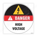 Danger High Voltage Floor Marking Sign| Protector FireSafety