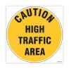 Caution High Traffic Area Floor Marking Sign| Protector FireSafety