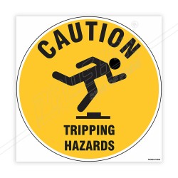 Caution Tripping Hazard Floor Marking Sign| Protector FireSafety