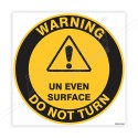 Warning Do Not Turn Floor Marking Sign| Protector FireSafety