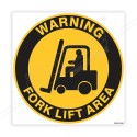 Warning Fork Lift Area Floor Marking Sign| Protector FireSafety