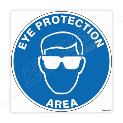 Eye Protection Area Floor Marking Sign| Protector FireSafety