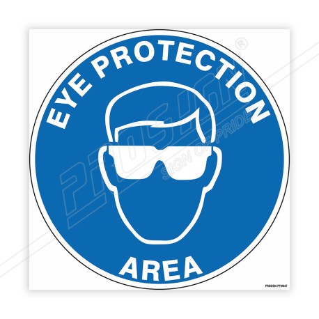 Eye Protection Area Floor Marking Sign| Protector FireSafety