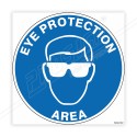 Eye Protection Area Floor Marking Sign| Protector FireSafety