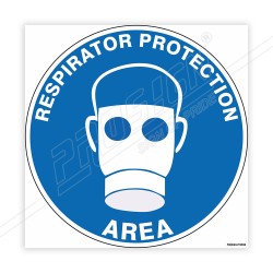 Respirator Protection Area Floor Marking Sign| Protector FireSafety