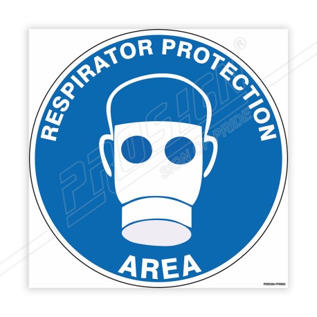 Respirator Protection Area Floor Marking Sign| Protector FireSafety