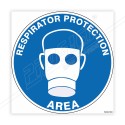 Respirator Protection Area Floor Marking Sign| Protector FireSafety