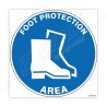 Foot Protection Area Floor Marking Sign| Protector FireSafety