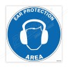 Ear Protection Area Floor Marking Sign| Protector FireSafety
