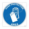 Hand Protection Area Floor Marking Sign| Protector FireSafety