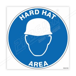 Hard Hat Area Floor Marking Sign| Protector FireSafety