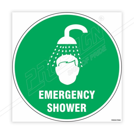 Emergency Shower Floor Marking Sign| Protector FireSafety