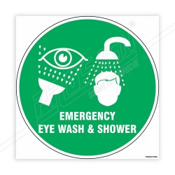 Emergency Eye Wash Shower Floor Marking Sign | Protector FireSafety