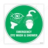Emergency Eye Wash Shower Floor Marking Sign | Protector FireSafety
