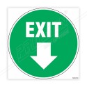 Exit Down Arrow Floor Marking Sign| Protector FireSafety