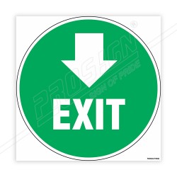 Exit Down Arrow Floor Marking Sign| Protector FireSafety