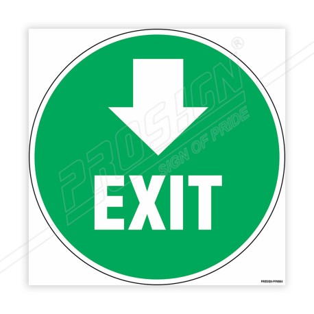 Exit Down Arrow Floor Marking Sign| Protector FireSafety