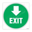 Exit Down Arrow Floor Marking Sign| Protector FireSafety