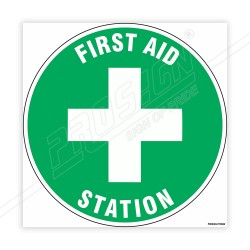 First Aid Station Floor Marking Sign| Protector FireSafety