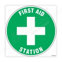 First Aid Station Floor Marking Sign| Protector FireSafety