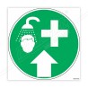 Emergency Kit & Shower Up Arrow Floor Marking Sign| Protector FireSafety