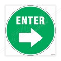 Enter Right Arrow Floor Marking Sign| Protector FireSafety